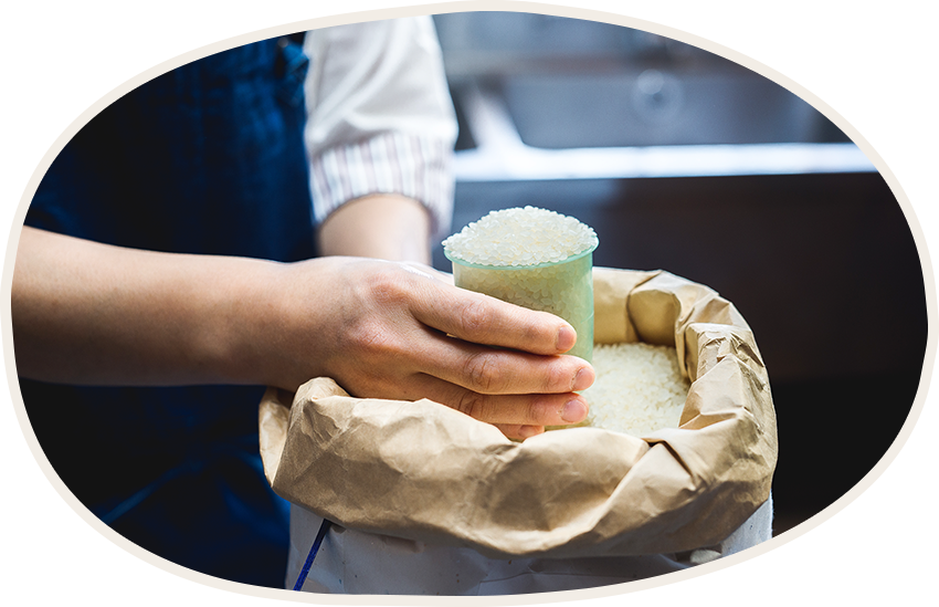 フェイスファーム お米の計り方